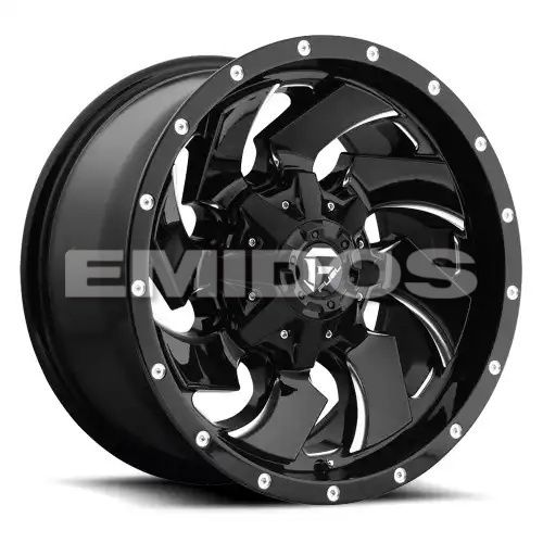 FUEL D574 CLEAVER GLOSS BLACK MILLED 8x200 20R 8.25 142 -227