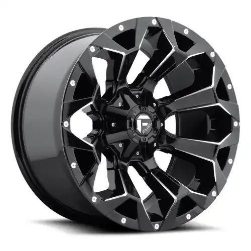 FUEL D576 ASSAULT GLOSS BLACK MILLED 8x180 20R 10 124.2 -18