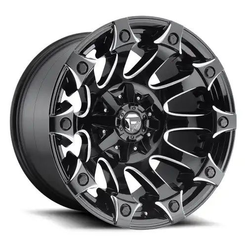 FUEL D578 BATTLE AXE GLOSS BLACK MILLED 5x114.3/127 20R 10 78.1 -18