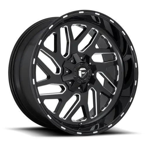 FUEL D581 TRITON GLOSS BLACK MILLED 6x135/139.7 20R 10 106.1 -19