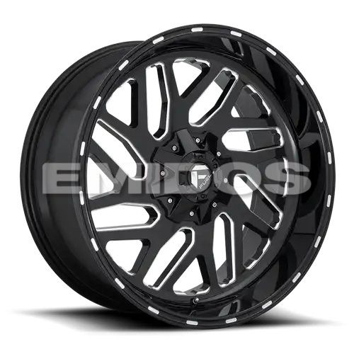 FUEL D581 TRITON GLOSS BLACK MILLED 6x135/139.7 20R 10 106.1 -19