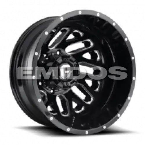 FUEL D581 TRITON GLOSS BLACK MILLED 8x200 20R 8.25 142 -176