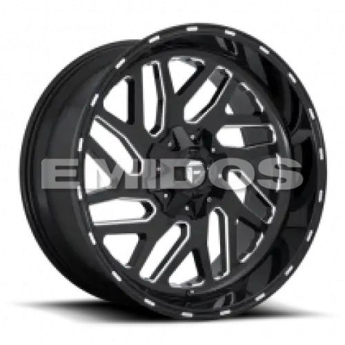 FUEL D581 TRITON GLOSS BLACK MILLED 5x114.3/127 20R 9 78.1 1