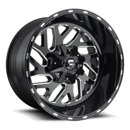 FUEL D581 TRITON GLOSS BLACK MILLED 8x180 24R 12 124.2 -44