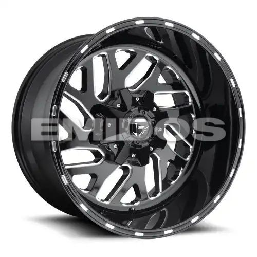 FUEL D581 TRITON GLOSS BLACK MILLED 8x180 24R 12 124.2 -44
