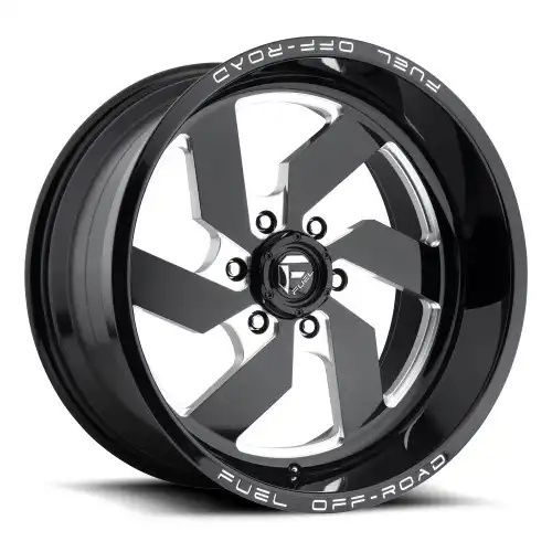 FUEL D582 TURBO GLOSS BLACK MILLED 8x170 18R 9 125.1 1