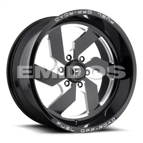 FUEL D582 TURBO GLOSS BLACK MILLED 8x170 18R 9 125.1 1