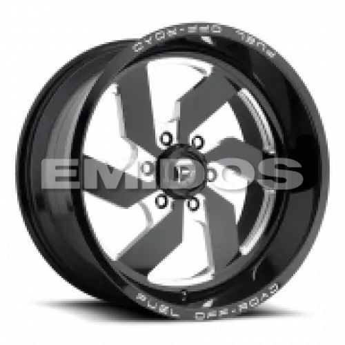 FUEL D582 TURBO GLOSS BLACK MILLED 6x139.7 20R 10 108 -18