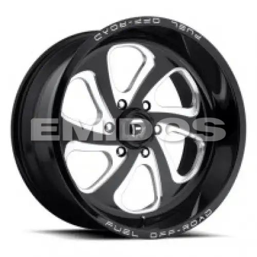 FUEL D587 FLOW GLOSS BLACK MILLED 6x139.7 20R 9 108 1
