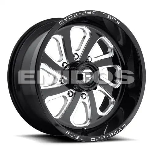 FUEL D587 FLOW GLOSS BLACK MILLED 6x139.7 20R 9 108 20