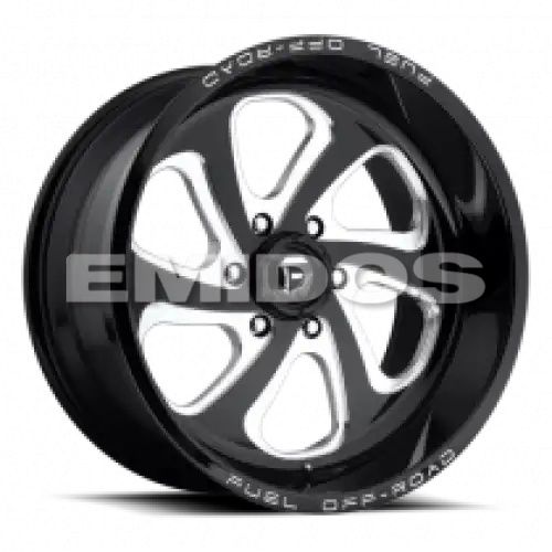 FUEL D587 FLOW GLOSS BLACK MILLED 6x135 20R 9 87.1 20