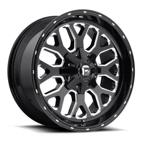 FUEL D588 TITAN GLOSS BLACK MILLED 6x135/139.7 22R 10 106.1 -18