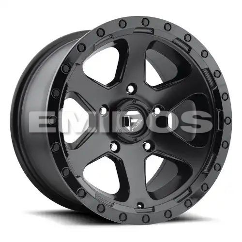 FUEL D589 RIPPER MATTE BLACK GLOSS BLACK LIP 6x139.7 18R 9 108 1