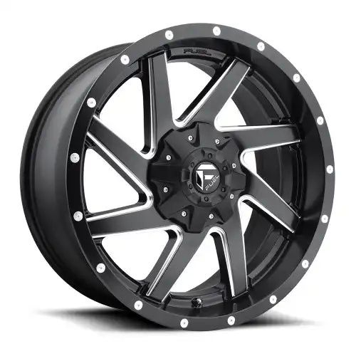 FUEL D594 RENEGADE MATTE BLACK MILLED 8x165.1 20R 10 125.1 -18