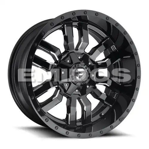 FUEL D595 SLEDGE GLOSS BLACK MILLED 5x139.7/150 20R 9 110.1 1