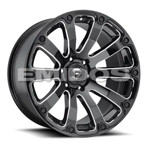 FUEL D598 DIESEL GLOSS BLACK MILLED 5x150 20R 9 110.1 1