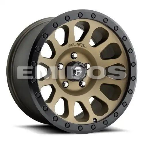 FUEL D600 VECTOR MATTE BRONZE BLACK BEAD RING 5x127 20R 9 78.1 1