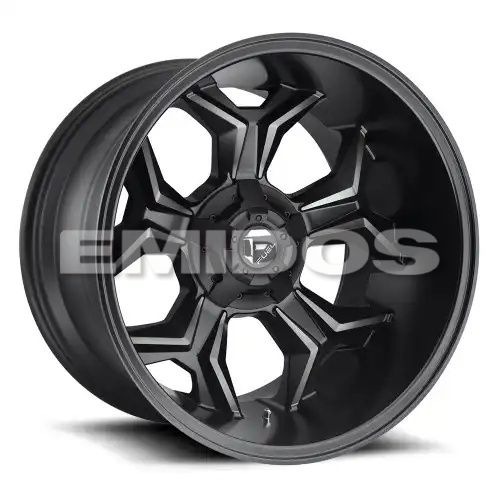 FUEL D605 AVENGER MATTE BLACK DOUBLE DARK TINT 8x165.1 R 10 125.1 -18
