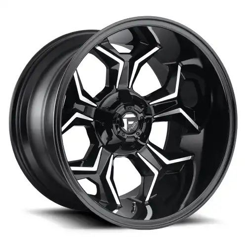 FUEL D606 AVENGER GLOSS BLACK MILLED 8x170 22R 12 125.1 -44