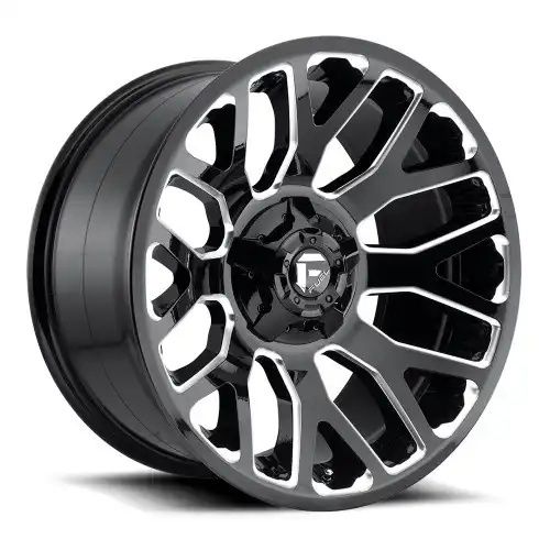 FUEL D607 WARRIOR GLOSS BLACK MILLED 8x170 20R 10 125.1 -18