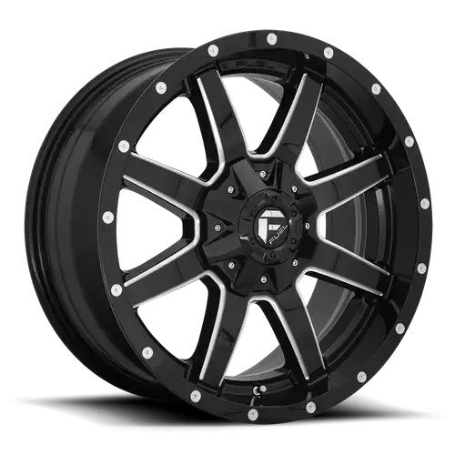 FUEL D610 MAVERICK GLOSS BLACK MILLED 8x170 18R 9 125.1 20