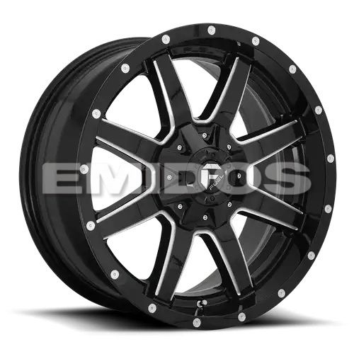 FUEL D610 MAVERICK GLOSS BLACK MILLED 8x170 18R 9 125.1 20