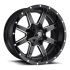 FUEL D610 MAVERICK GLOSS BLACK MILLED 8x170 20R 9 125.1 1