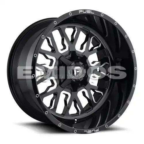 FUEL D611 STROKE GLOSS BLACK MILLED 5x139.7/150 18R 9 110.1 1