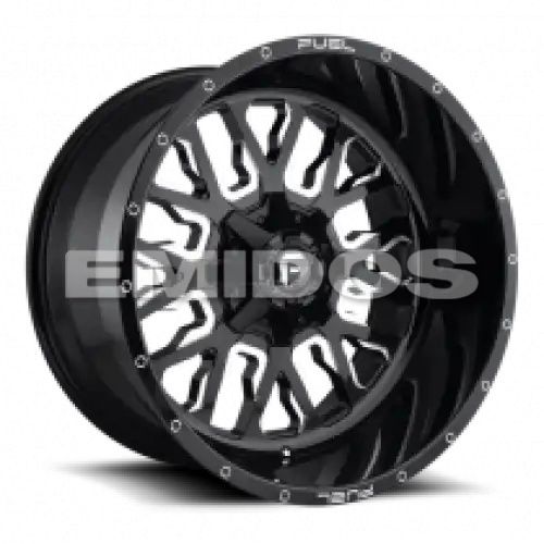 FUEL D611 STROKE GLOSS BLACK MILLED 6x135/139.7 20R 10 106.1 -18