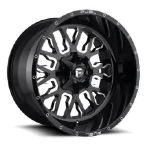 FUEL D611 STROKE GLOSS BLACK MILLED 8x165.1 22R 14 125.1 -75