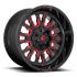 FUEL D612 STROKE GLOSS BLACK RED TINTED CLEAR 8x170 20R 9 125.1 1