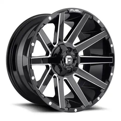 FUEL D615 CONTRA GLOSS BLACK MILLED 8x165.1 20R 9 125.1 20