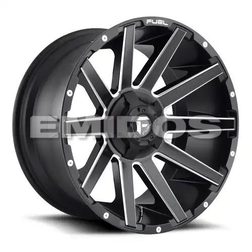 FUEL D616 CONTRA MATTE BLACK MILLED 6x135/139.7 20R 9 106.1 2