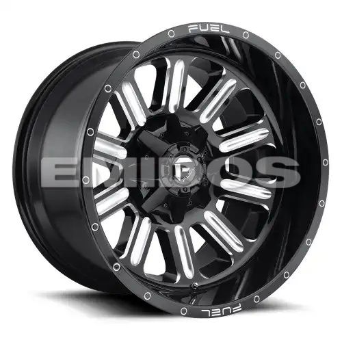 FUEL D620 HARDLINE GLOSS BLACK MILLED 6x135/139.7 17R 9 106.1 -12