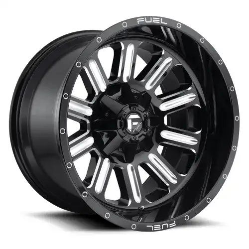 FUEL D620 HARDLINE GLOSS BLACK MILLED 6x135/139.7 20R 10 106.1 -18
