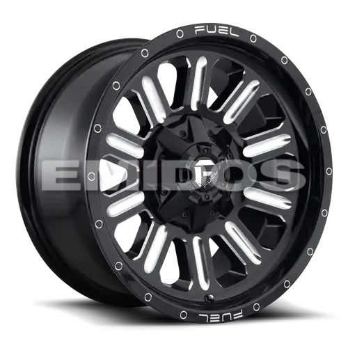 FUEL D620 HARDLINE GLOSS BLACK MILLED 6x135/139.7 20R 9 106.1 19
