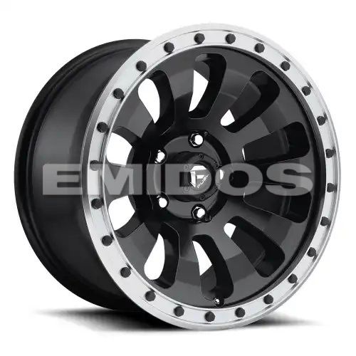 FUEL D629 TACTIC MATTE BLACK MACHINED RING 6x139.7 17R 9 108 -12
