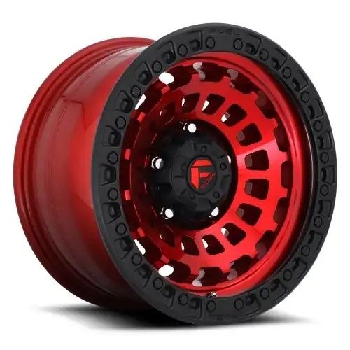 FUEL D632 ZEPHYR CANDY RED BLACK BEAD RING 6x139.7 17R 9 106.1 -12