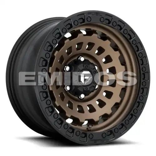FUEL D634 ZEPHYR MATTE BRONZE BLACK BEAD RING 5x114.3 17R 8 56.5 38