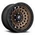 FUEL D634 ZEPHYR MATTE BRONZE BLACK BEAD RING 8x170 17R 9 125.1 1