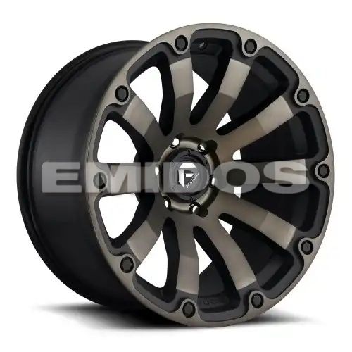 FUEL D636 DIESEL MATTE BLACK DOUBLE DARK TINT 6x135 20R 9 87.1 1