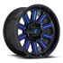 FUEL D646 HARDLINE GLOSS BLACK BLUE TINTED CLEAR 8x165.1 20R 9 125.1 1