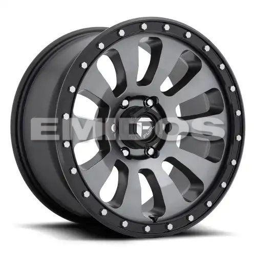 FUEL D648 TACTIC MATTE GUN METAL BLACK BEAD RING 5x127 18R 9 71.5 -12