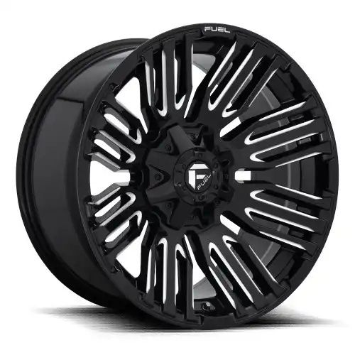 FUEL D649 SCHISM GLOSS BLACK MILLED 5x114.3/127 20R 9 78.1 1
