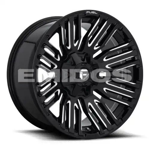 FUEL D649 SCHISM GLOSS BLACK MILLED 5x114.3/127 20R 9 78.1 1