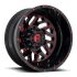 FUEL D656 TRITON GLOSS BLACK RED TINTED CLEAR 8x165.1 20R 8.25 121.5 105