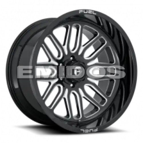 FUEL D662 IGNITE GLOSS BLACK MILLED 8x180 22R 12 124.2 -43