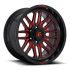 FUEL D663 IGNITE GLOSS BLACK RED TINTED CLEAR 6x139.7 20R 9 106.1 1