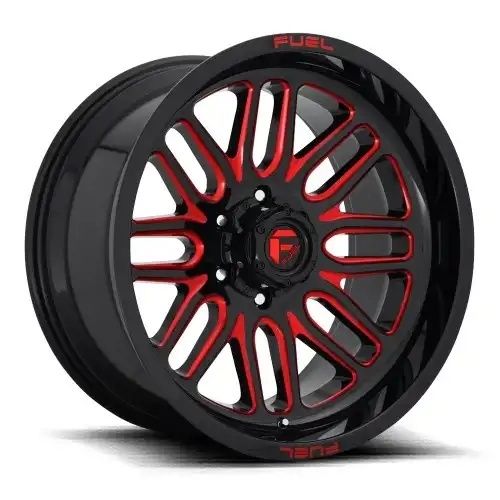 FUEL D663 IGNITE GLOSS BLACK RED TINTED CLEAR 6x135 22R 10 87.1 -18