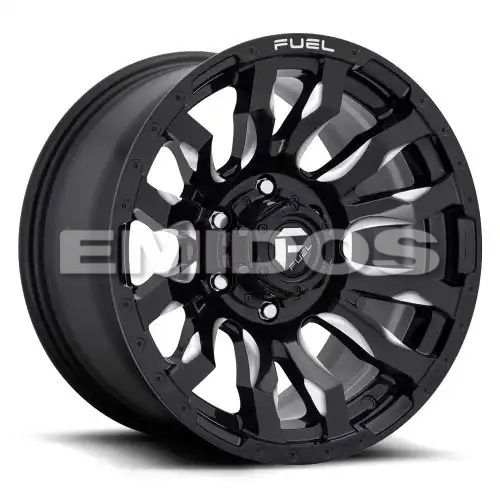 FUEL D673 BLITZ GLOSS BLACK MILLED 5x127 17R 9 71.5 -12